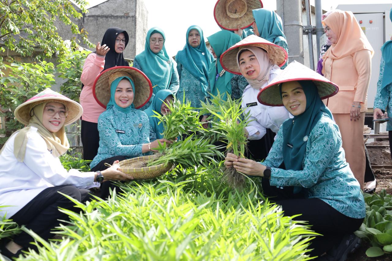 Resmikan Desa TAPIS, Ketua TP. PKK Provinsi Lampung Ajak Masyarakat Ambil Peran Bangun Ketahanan Pangan